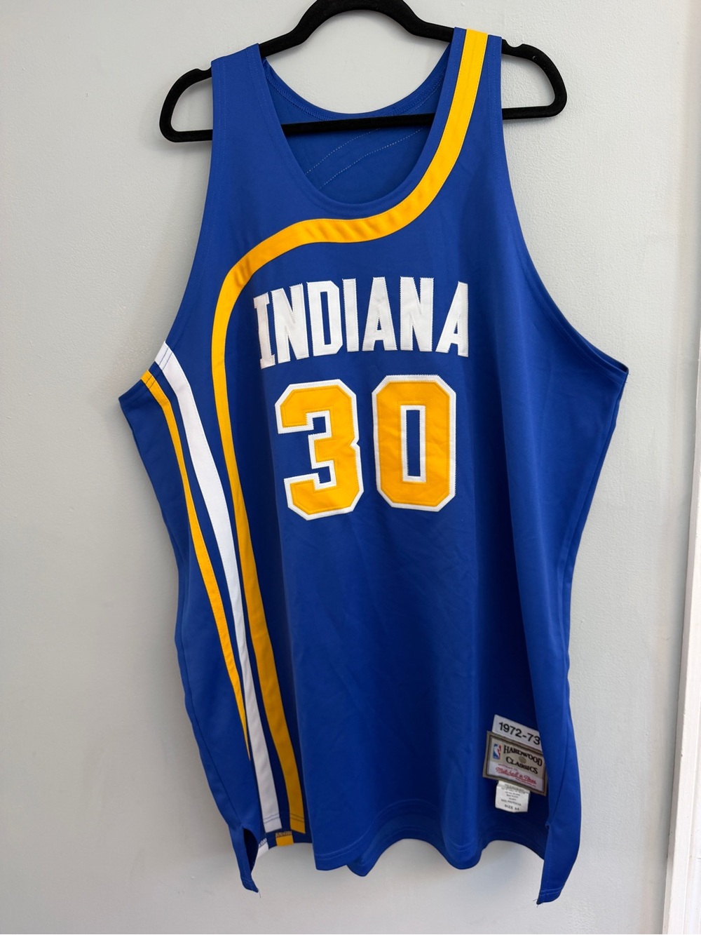 Vintage Mitchell & Ness Hardwood Classics 1972–73 McGinnis #30 Indiana Pacers